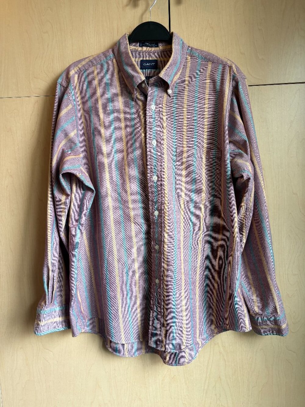 Men's 1980s Oxford Button Down from Gant - Striped - Size 17-34